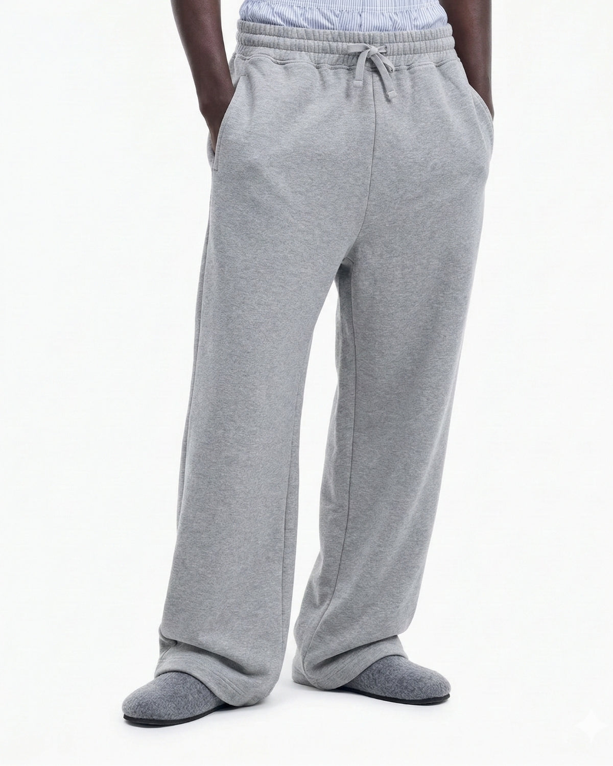 Gray Basic Essential Sweatpants