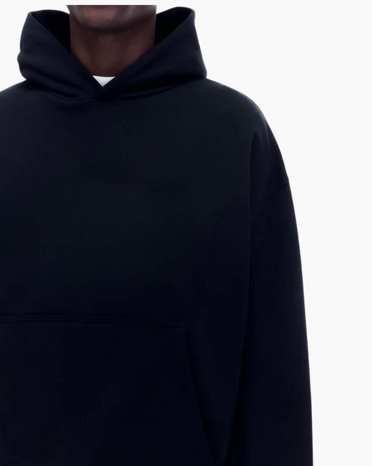 Black Pullover Basic Hoodie