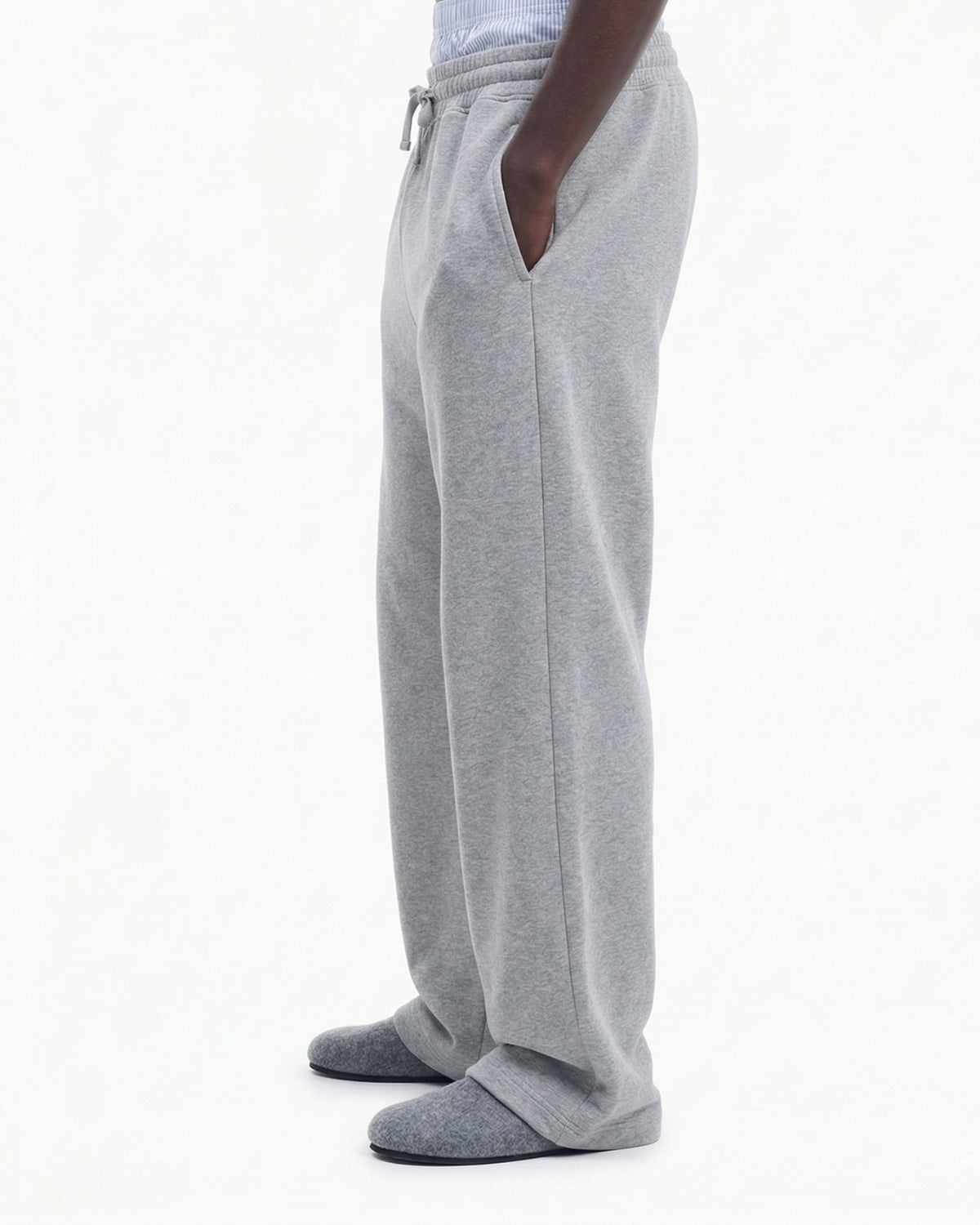 Gray Basic Essential Sweatpants